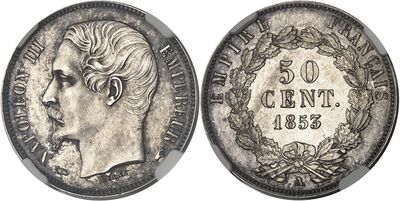 a silver coin with a woman ' s head on it