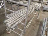 a large metal structure that is in the middle of a building