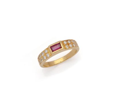a ruby and diamond ring