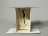 a picture of a card with a picture of a bird inside of it