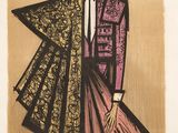 une image représentant le dessin d'un homme en costume et chapeau