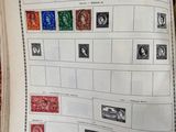 a book with stamps on it sitting on a table