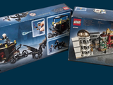two boxes of legos that are sitting on a table