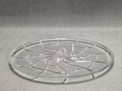 Cristal tchèque: Grand plat moderne.