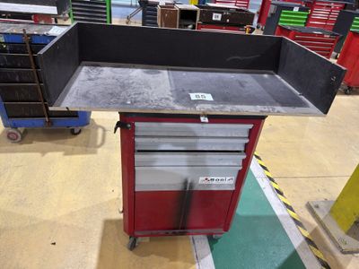 an image of a workbench in a garage