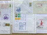 many different types of stamps on a piece of paper