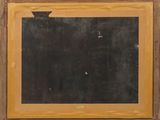 an image of a painting of a blackboard in a wooden frame