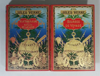 Lot de deux livres Jules VERNE collection HETZEL : De la ... - 72542145 ...