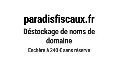 Nom de domaine paradisfiscaux.fr.