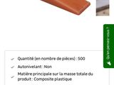 screenshote of a product listing page with a picture of a bed in the background