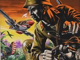 an image of a painting of a soldier with a gun in his hand