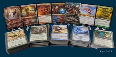 beaucoup de cartes sur la table