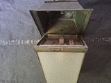 a small metal box with a lock on it