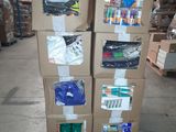a carton full of assorted items in a warehouse