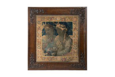 une image d'un tableau représentant un homme et une femme sur un cheval