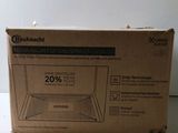 a box of a laptop computer sitting on top of a table