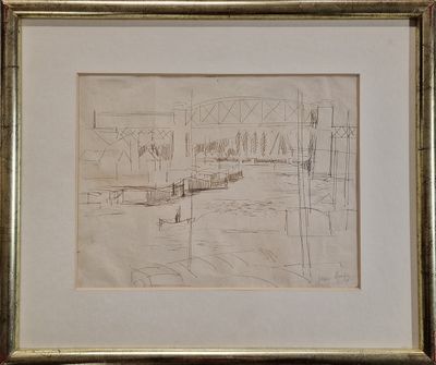 Jean DUFY (1888-1964) Vue de la Seine ENCRE Signée en bas à …