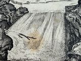 a drawing of a man and a woman sitting on a bench