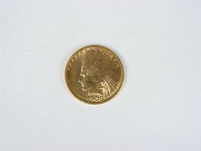 1 pièce de 10 dollars or "Tête d'indien", 1908. Atelier Denver - Photo 1
