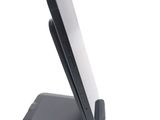 a cell phone that is sitting on top of a stand