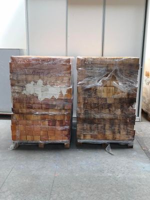 two pallets of wood stacked on top of each other