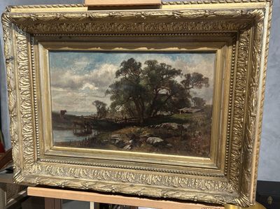 une image d'une image d'une peinture sur un chevalet