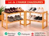 lot de 2 paires de chaussures