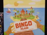 a picture of a board game with a picture of an island