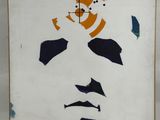 une image représentant un tableau où l'on voit une femme avec un chat sur la tête