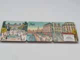 a picture of a picture of paris on the back of a book