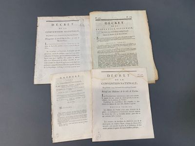 4 documents révolutionnaires concernant le département de la…