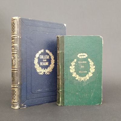 two books sitting next to each other on a table