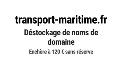 Nom de domaine transport-maritime.