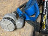 a picture of a corded blower and other tools on the floor