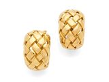une paire de boucles d'oreilles en or jaune 18 carats