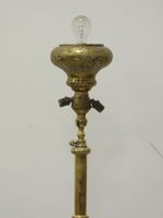 LAMPADAIRE colonne en laiton. H: 140 cm (usures) (photo 4)