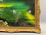 une photo d'une photo d'un tableau sur le mur