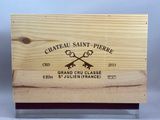 Château Saint-Pierre, grand cru classé – 6 bouteilles de vin dans un coffret en bois