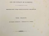 an old book that has a title on it