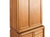 an image of a wooden cabinet with two drawers