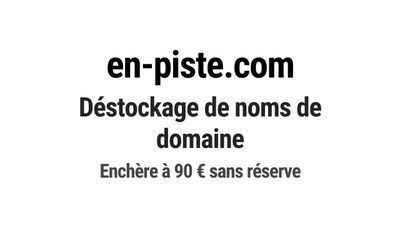 Nom de domaine en-piste.com. Catégorie: Sport et fitness.