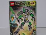 La boîte de Lego Bionicle est ouverte et prête à être utilisée pour jouer.