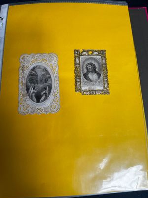 LOT DE 5 IMAGE PIEUSE RELIGIEUSE CANIVET 5 STATION EN CHROMO DECOR EN RELIEF