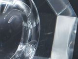 a glass object that is sitting on a table
