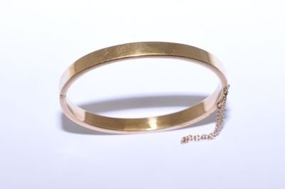 BRACELET jonc rigide en or poinçon coquille, jong testé 18k,… - Photo 1