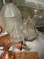 Éléments de lustres, 3 obus en verre de lanterne, paire d'ap… (photo 3)