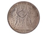 an old silver coin with the image of queen victoria on it