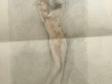 an image of a drawing of a nude woman on a piece of paper