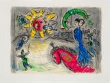 drawing of a woman and a child in a room with a sunflower