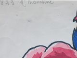 a drawing of a flower on a piece of paper